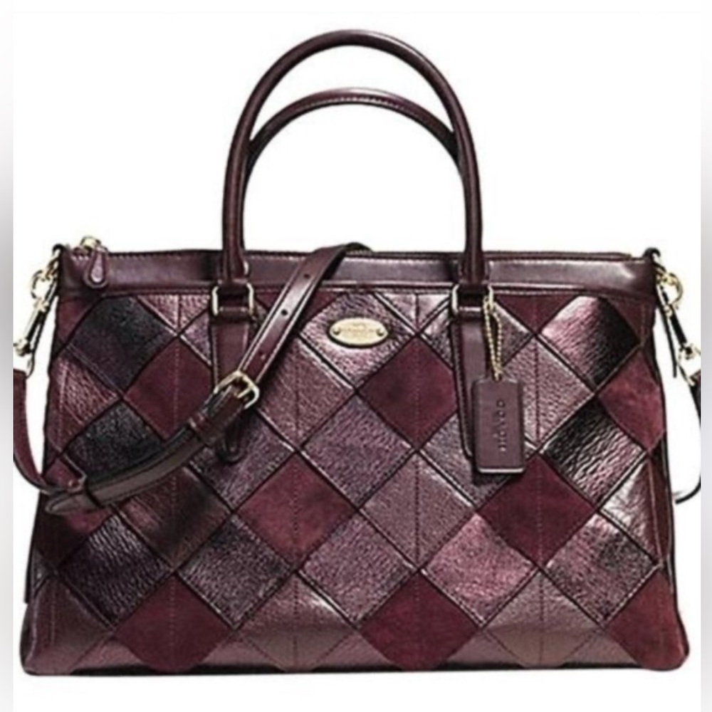 coach morgan satchel in oxblood